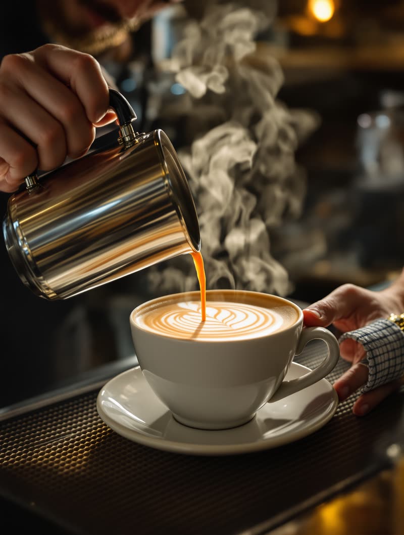 AI-generated content for a café business